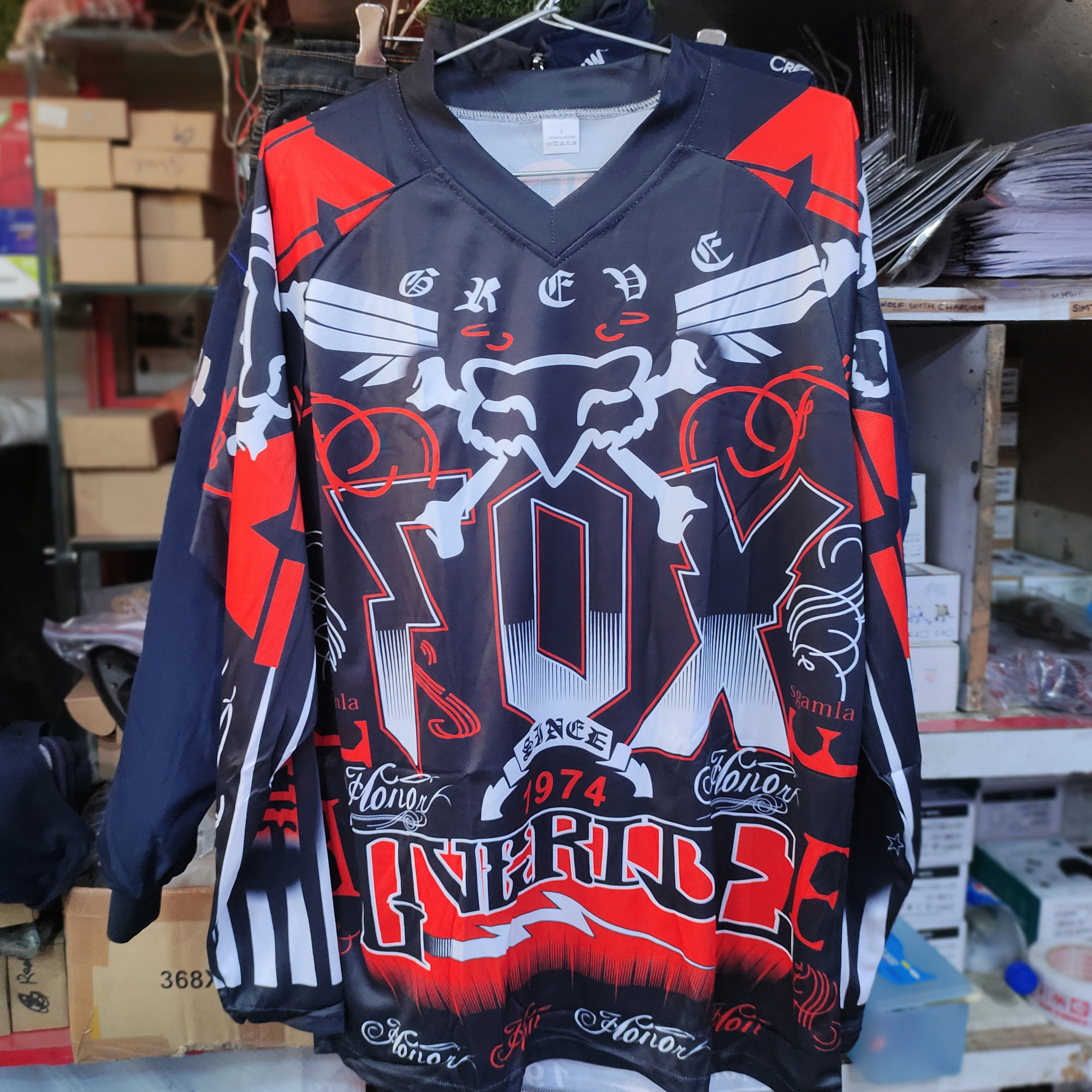 Fox Motocross Riding T Shirt Full Sleeves