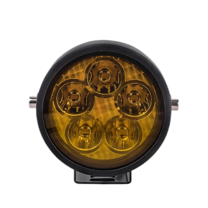 LIU HJG Original Scout-X1 100W Dual Color 5-LED Fog Lights Full Kit with Harness Switch and Yellow Filter Cap for All Bikes