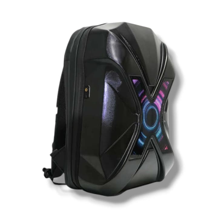 Loy X Warrior LED Cycling Skateboard Backpack DIY Animation Leisure Motorcycle Bicycle Helmet Bag