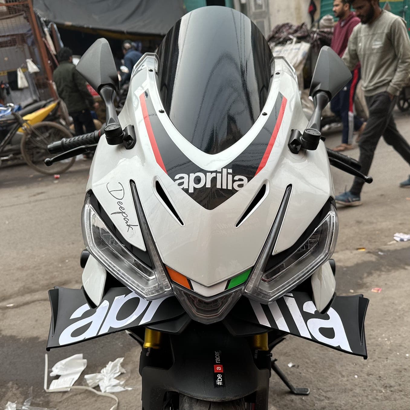 Aprilia RS457 front winglets FAUVISM