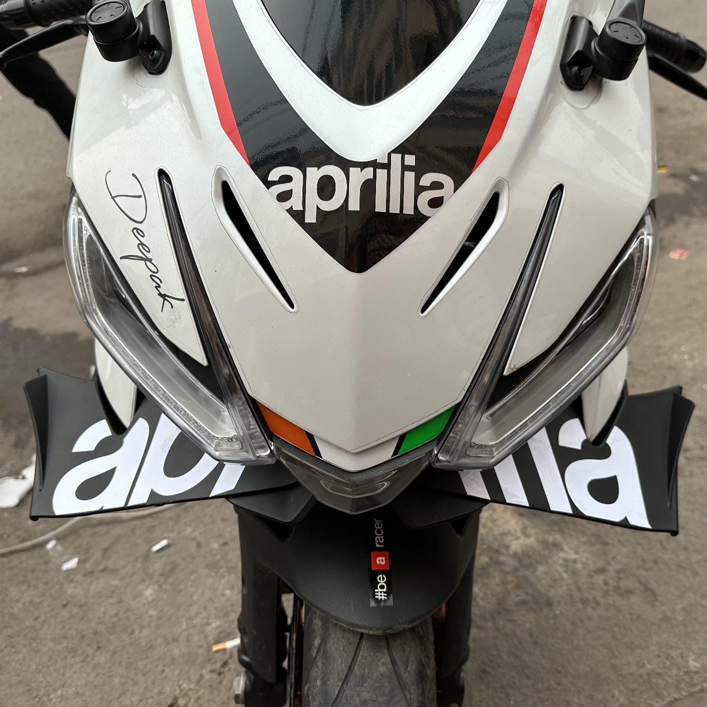 Aprilia RS457 front winglets FAUVISM