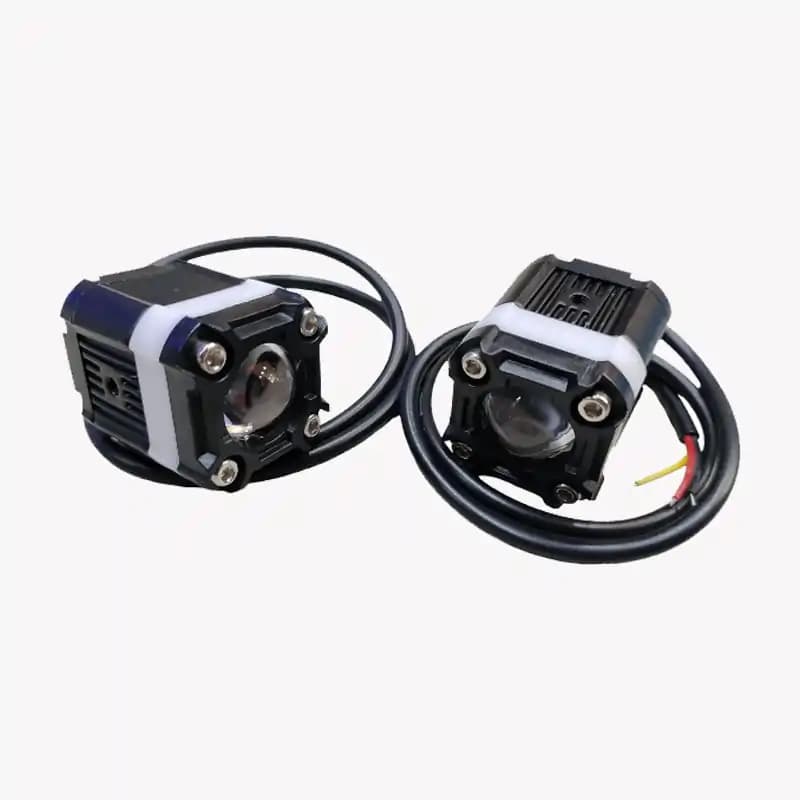 HJG Single Lens Fog Lamp With Red DRL